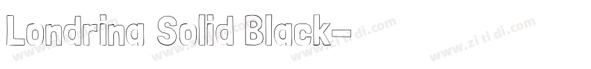 Londrina Solid Black字体转换